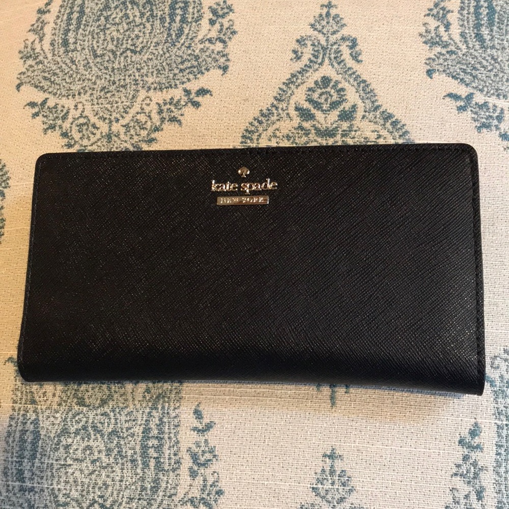 Kate Spade black wallet! New!!